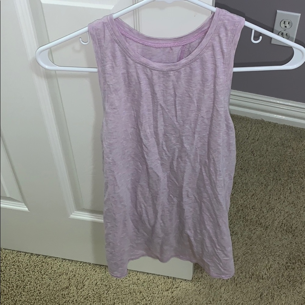 Purple Open/ self tied Lululemon Tank